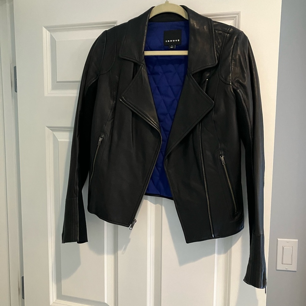 Genuine Leather Moto Jacket